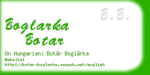 boglarka botar business card